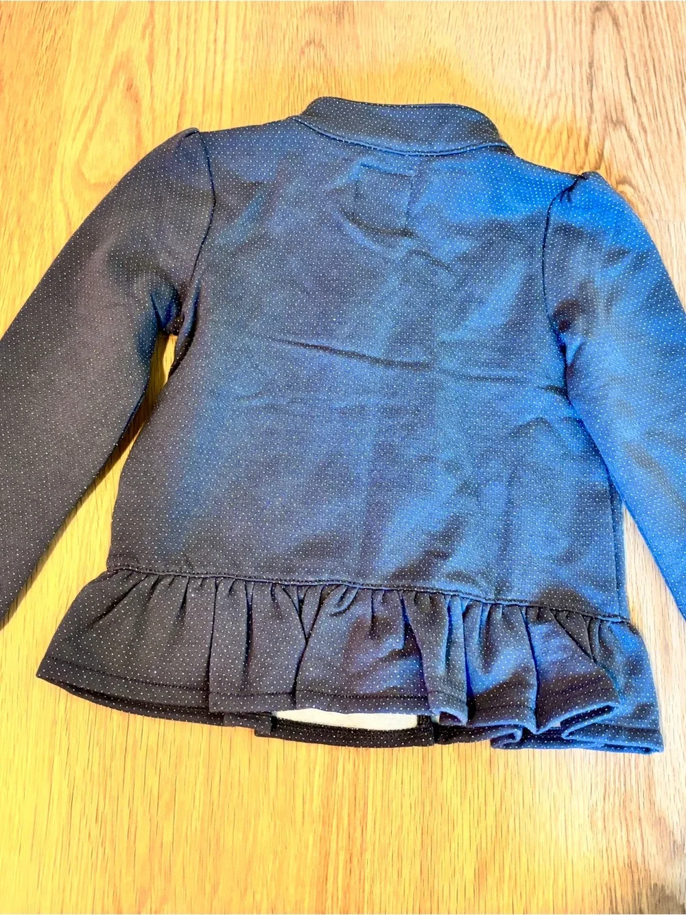 Gymboree grey Zip-Front Ruffle Jacket